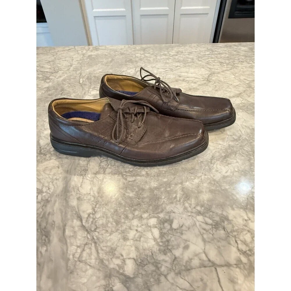Nunn Bush Men’s Brown Leather Oxford Lace Up Shoes Size 11.5m 11 1/2
